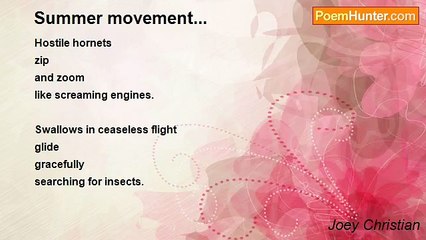 Joey Christian - Summer movement...