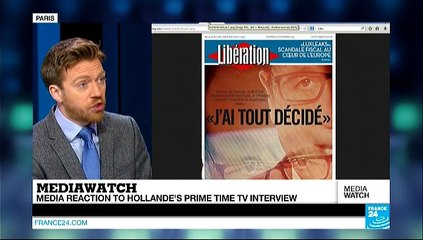 MediaWatch - Hollande's TV interview judged 'unconvincing'