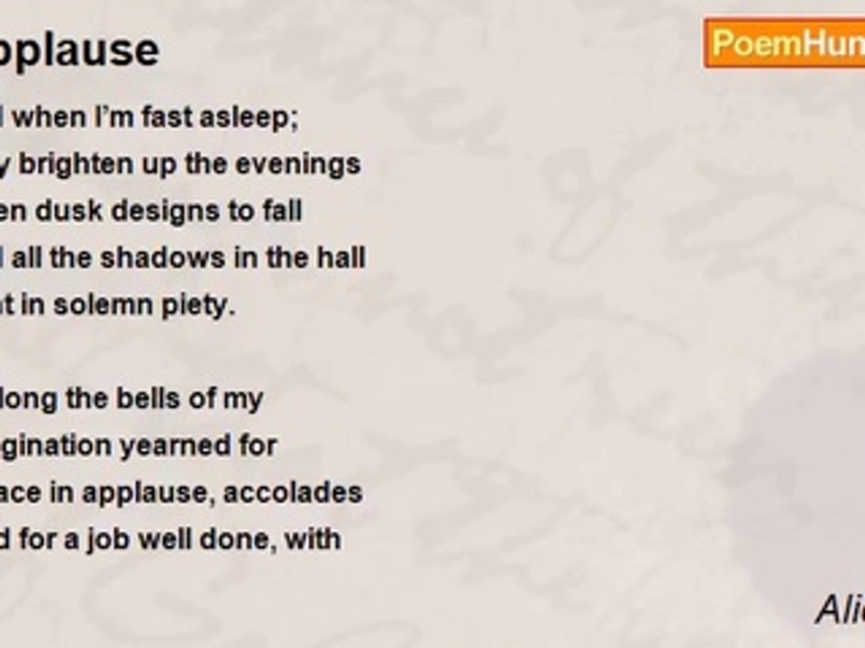 Alicia Patti - Applause