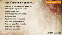 Alison Cassidy - Get Thee to a Nunnery...