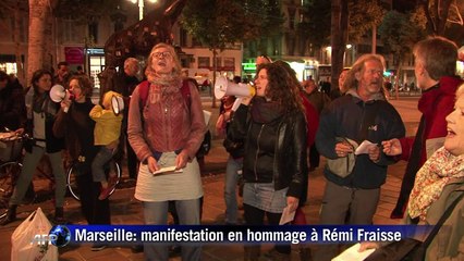 Manifestation à Marseille en hommage à Rémi Fraisse