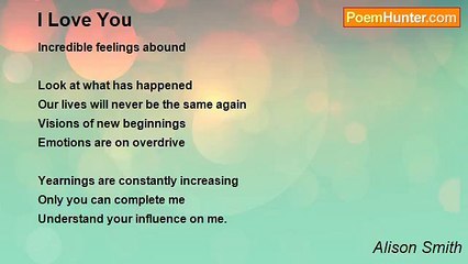 Alison Smith - I Love You