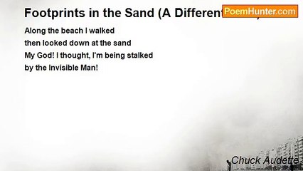 Chuck Audette - Footprints in the Sand (A Different Take)