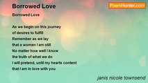 janis nicole townsend - Borrowed Love