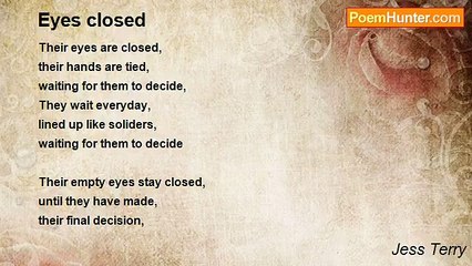 Jess Terry - Eyes closed