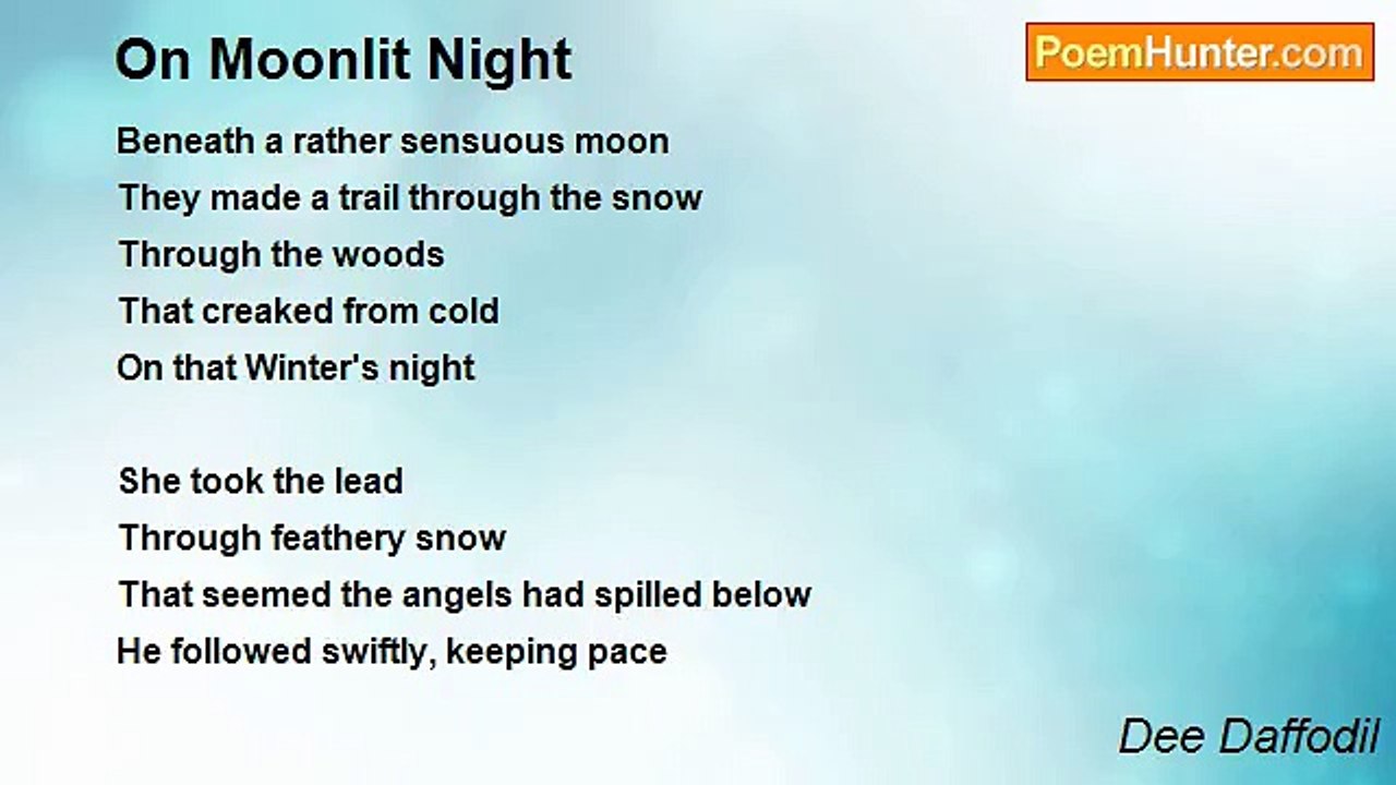 Dee Daffodil - On Moonlit Night