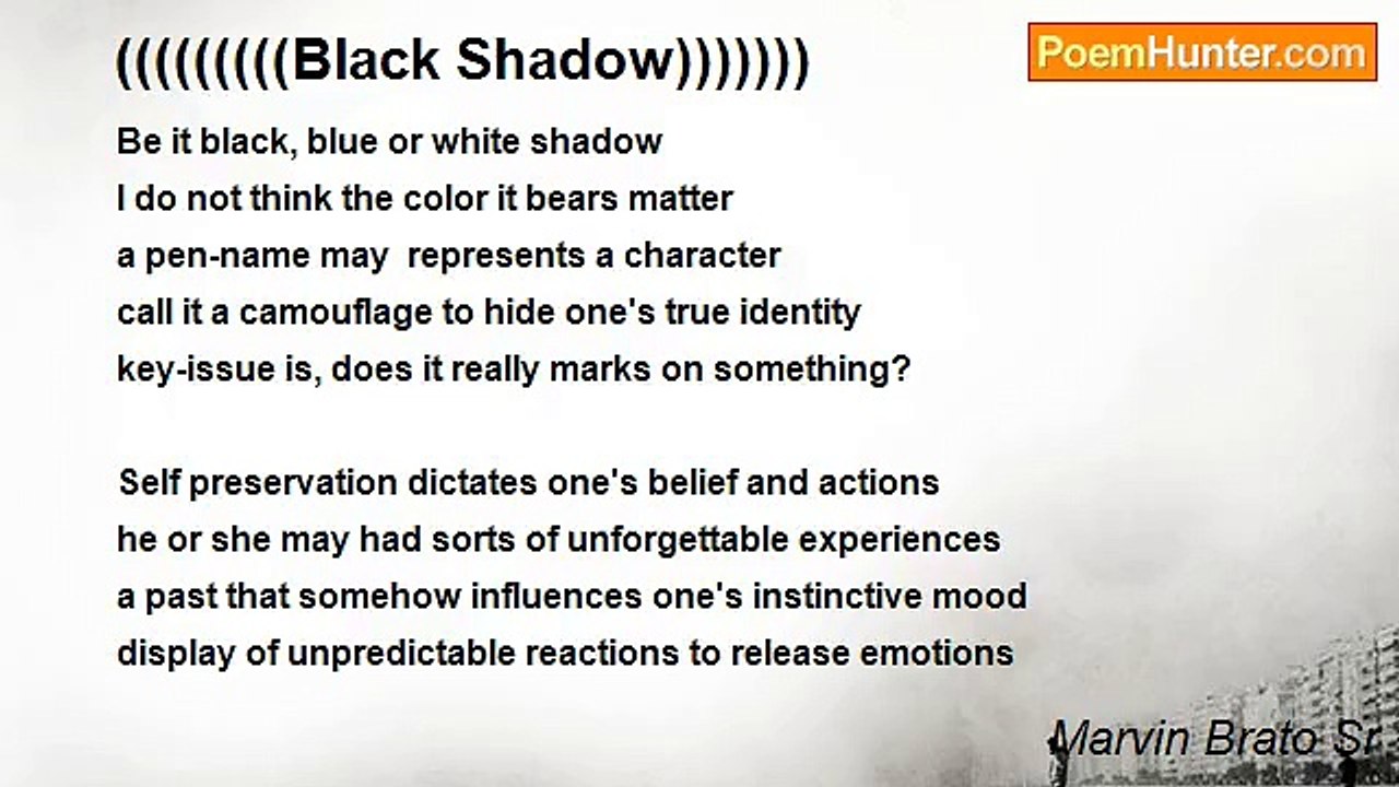 Marvin Brato Sr - (((((((((Black Shadow)))))))