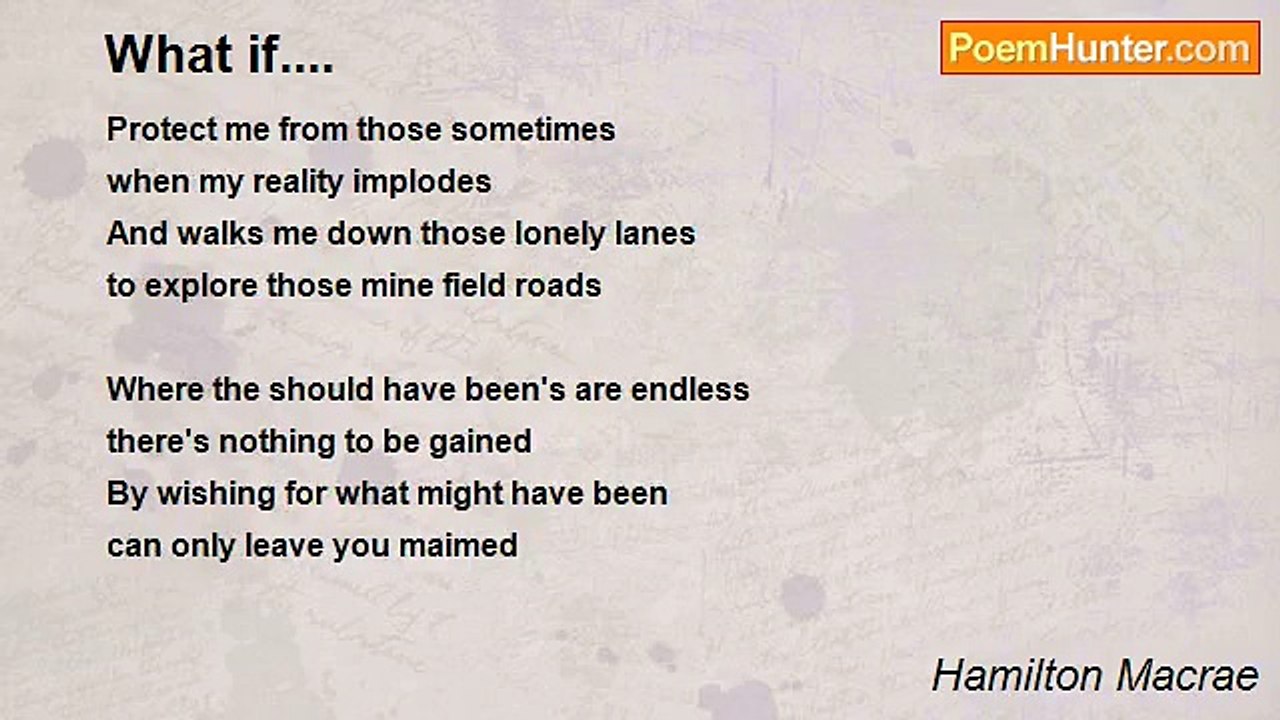 Hamilton Macrae - What if....