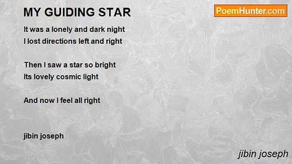 jibin joseph - MY GUIDING STAR