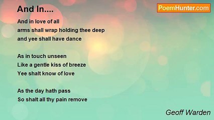 Geoff Warden - And In....