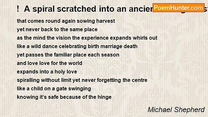Michael Shepherd - !  A spiral scratched into an ancient Irish gravestone