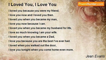 Jean Evans - I Loved You, I Love You ❤️