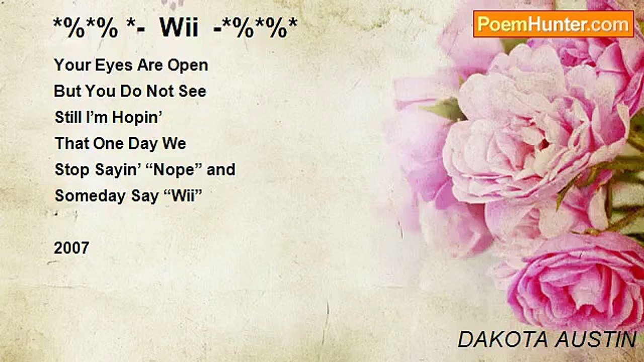DAKOTA AUSTIN - *%*% *-  Wii  -*%*%*