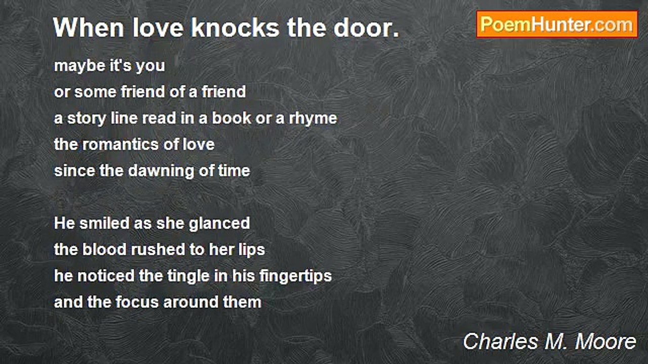Charles M. Moore - When love knocks the door.