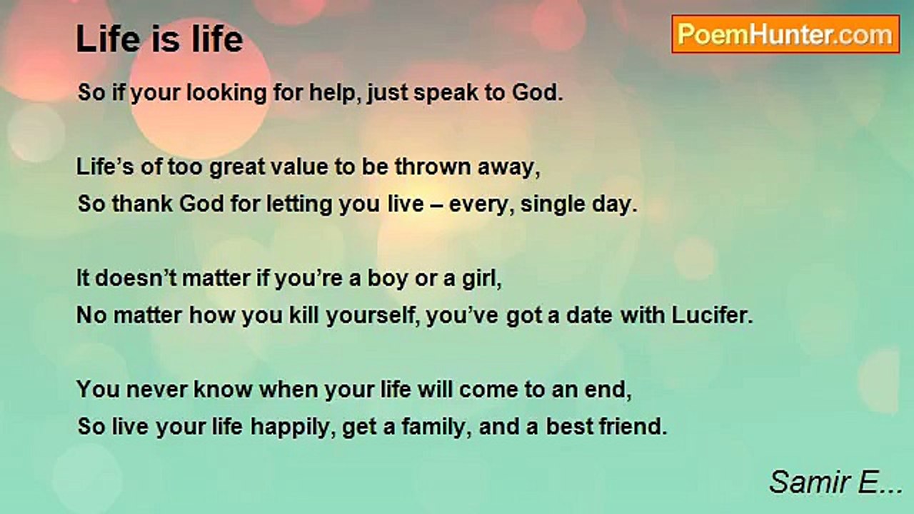 Samir E... - Life is life