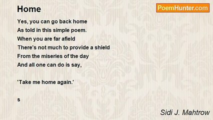 Sidi J. Mahtrow - Home