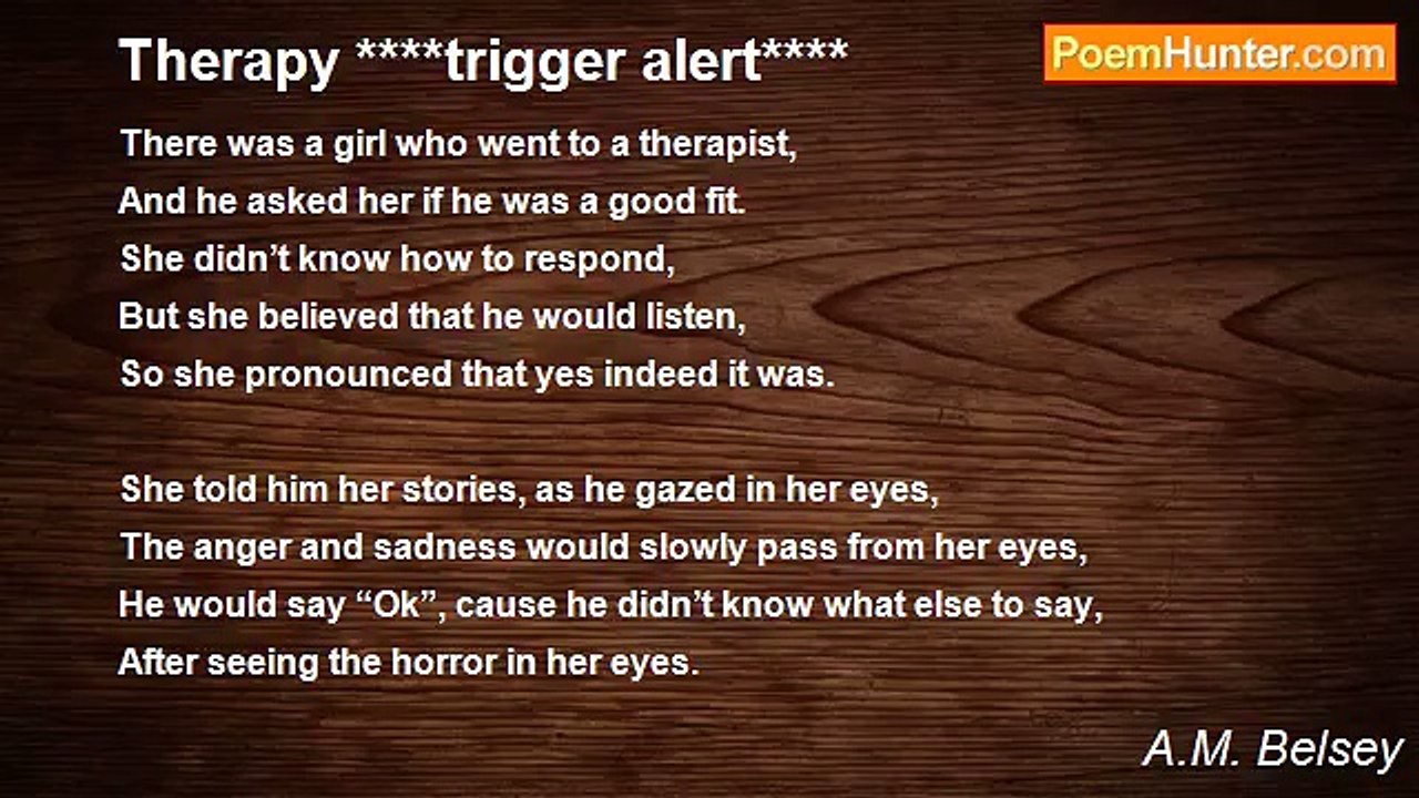 A.M. Belsey - Therapy ****trigger alert****