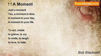 Bob Blackwell - ! ! A Moment