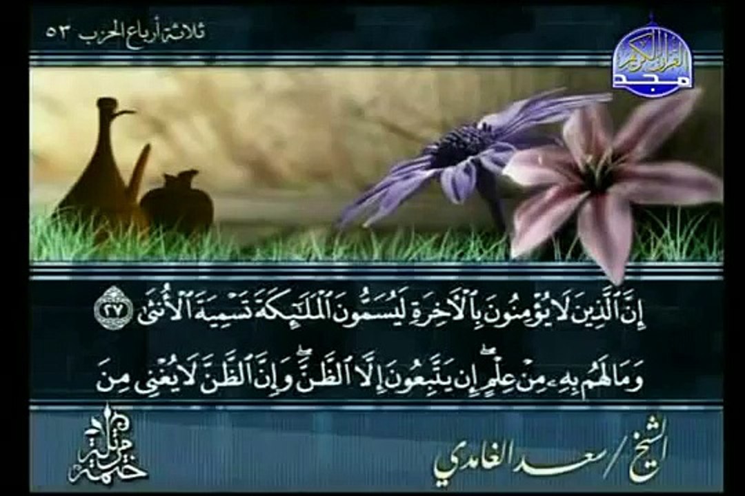 sourate An Najm par cheikh saad al ghamedi