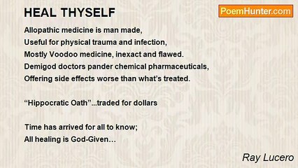 Ray Lucero - HEAL THYSELF
