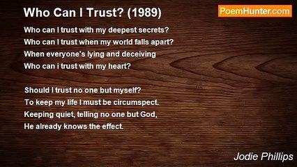 Jodie Phillips - Who Can I Trust? (1989)