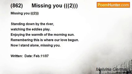 Melvina Germain - (862)      Missing you (((2)))