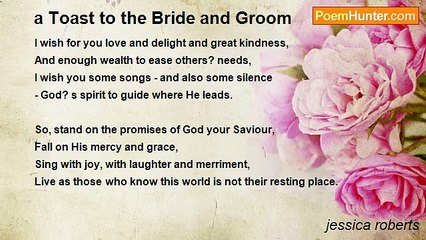jessica roberts - a Toast to the Bride and Groom
