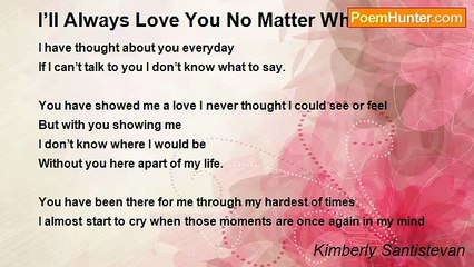 Kimberly Santistevan - I’ll Always Love You No Matter What