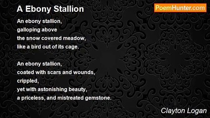 Clayton Logan - A Ebony Stallion