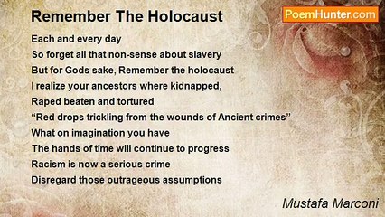 Mustafa Marconi - Remember The Holocaust