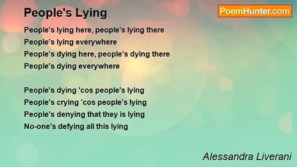 Alessandra Liverani - People's Lying