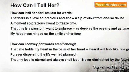 Doom and Gloom - How Can I Tell Her?