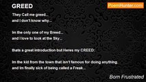 Born Frustrated - GREED