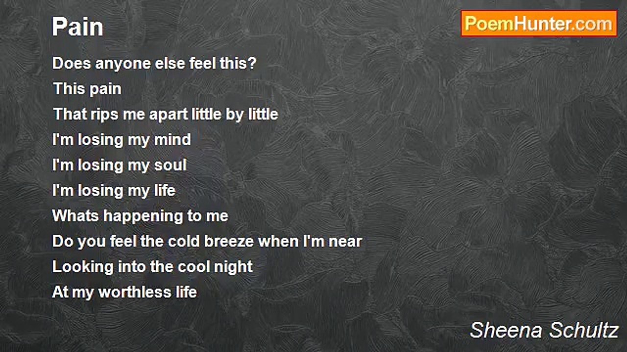 Sheena Schultz - Pain
