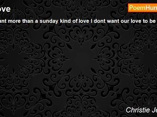 Christie Jennings - Love