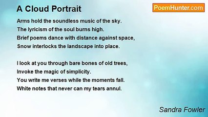 Sandra Fowler - A Cloud Portrait