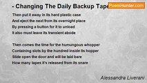 Alessandra Liverani - - Changing The Daily Backup Tapes: : Humour