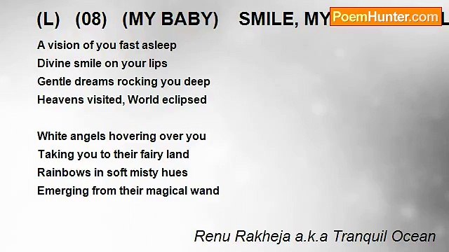 Renu Rakheja a.k.a Tranquil Ocean - (L) (08) (MY BABY) SMILE, MY BABY....SMILE! !