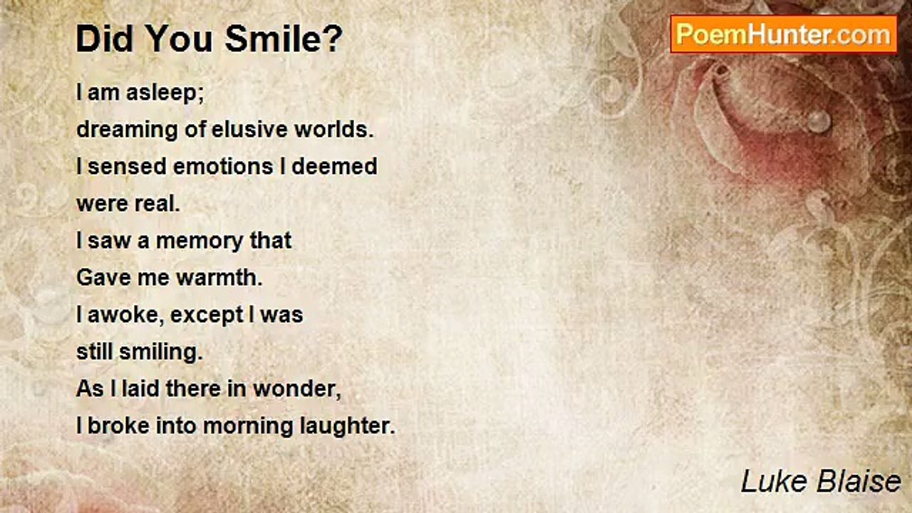 Luke Blaise - Did You Smile?