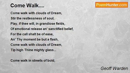 Geoff Warden - Come Walk....