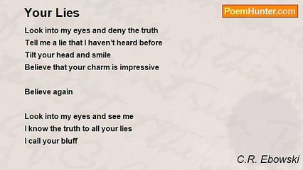 C.R. Ebowski - Your Lies