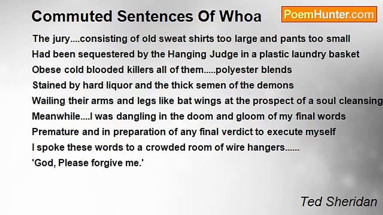 Ted Sheridan - Commuted Sentences Of Whoa