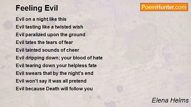 Elena Helms - Feeling Evil