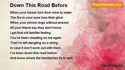 David Harris - Down This Road Before
