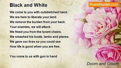 Doom and Gloom: A Bold Black & White Call to Action ✊