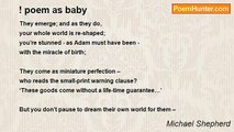 Michael Shepherd - ! poem as baby