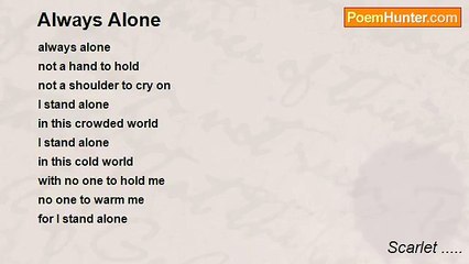 Scarlet ..... - Always Alone