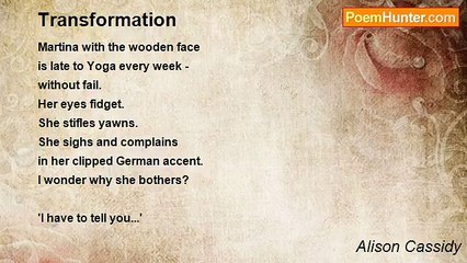 Alison Cassidy - Transformation