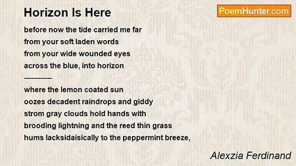 Alexzia Ferdinand - Horizon Is Here