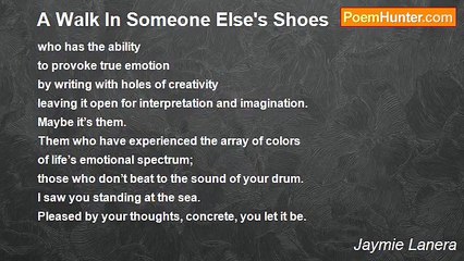 Jaymie Lanera - A Walk In Someone Else's Shoes